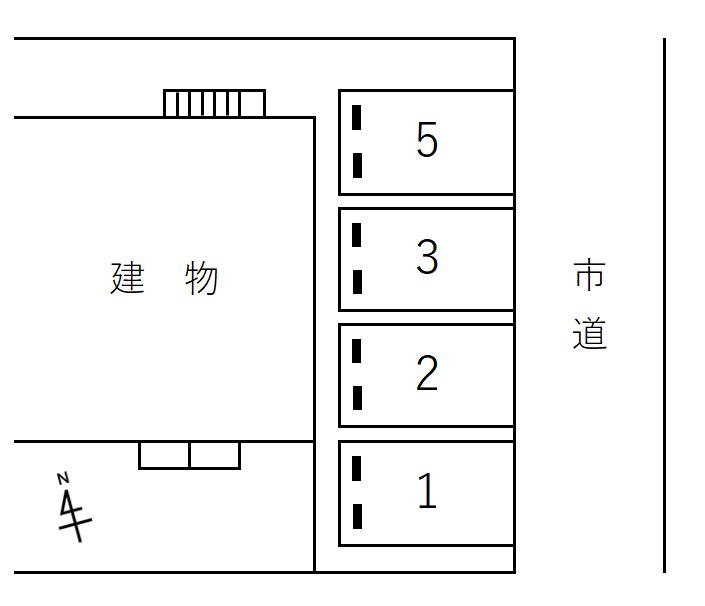 80055Brilhante三輪の駐車配置図