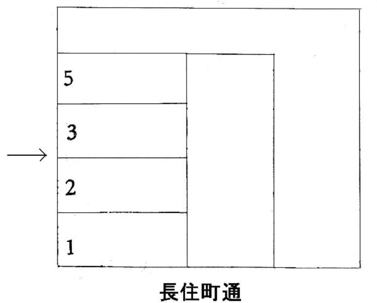 長住町駐車場の駐車配置図