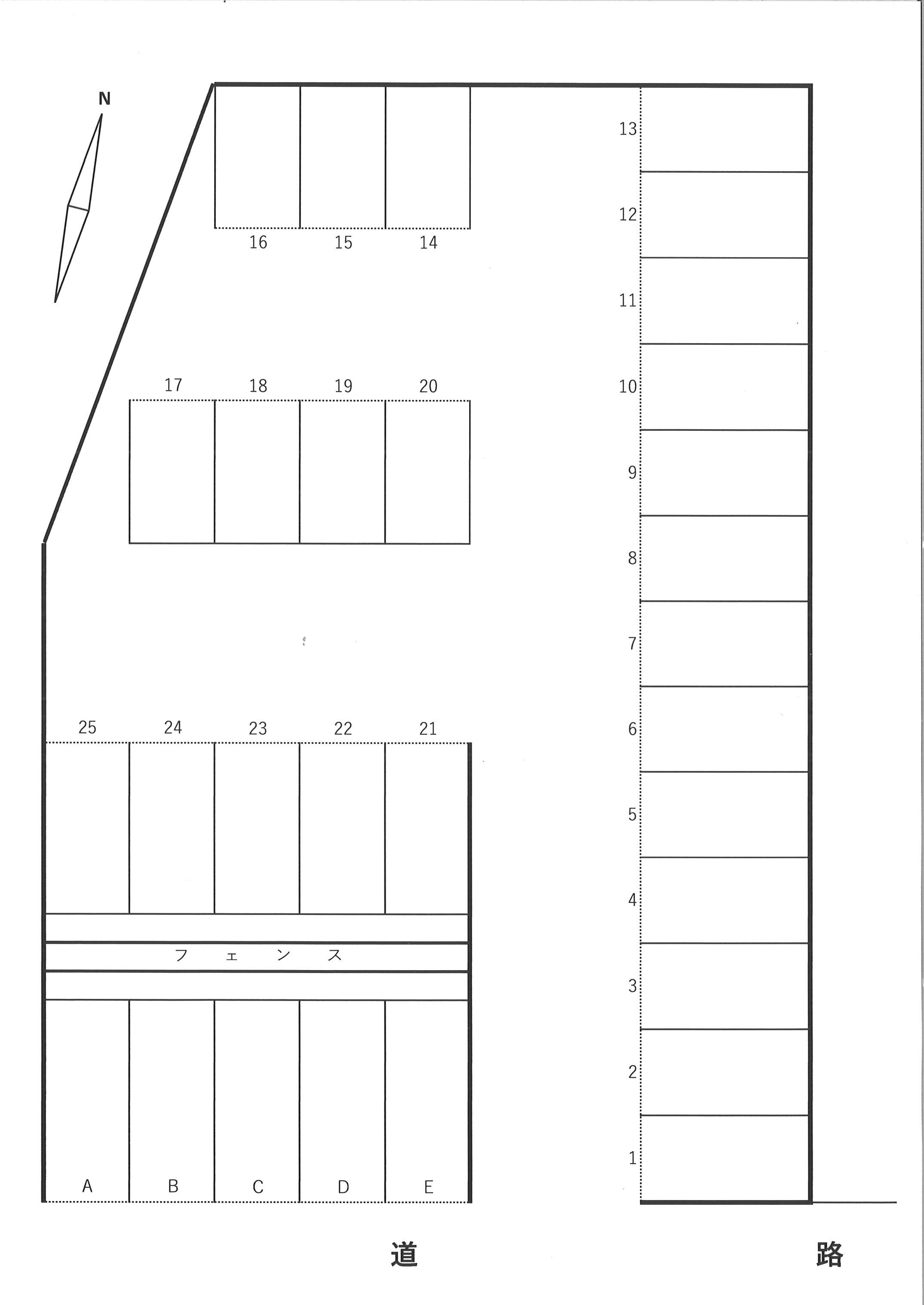 808の駐車配置図