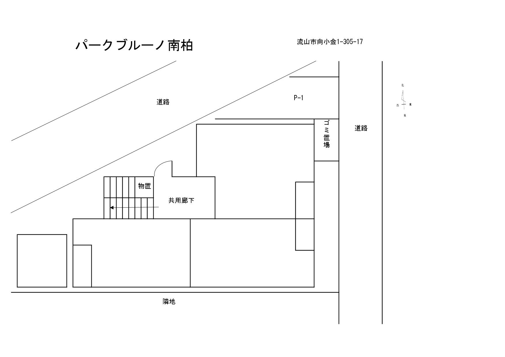 パークブルーノ南柏駐車場の駐車配置図