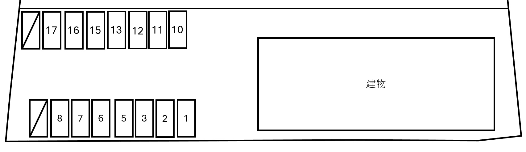 Harvest Palaceの駐車配置図
