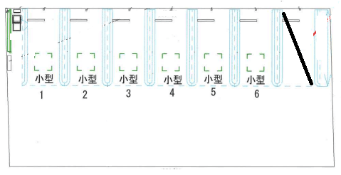 ザ・パーク金町の駐車配置図