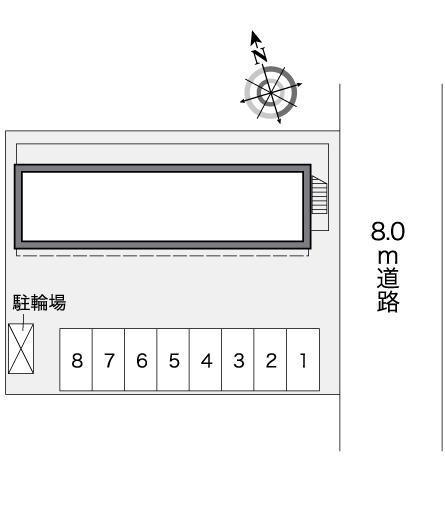 オクダ(25522)の駐車配置図
