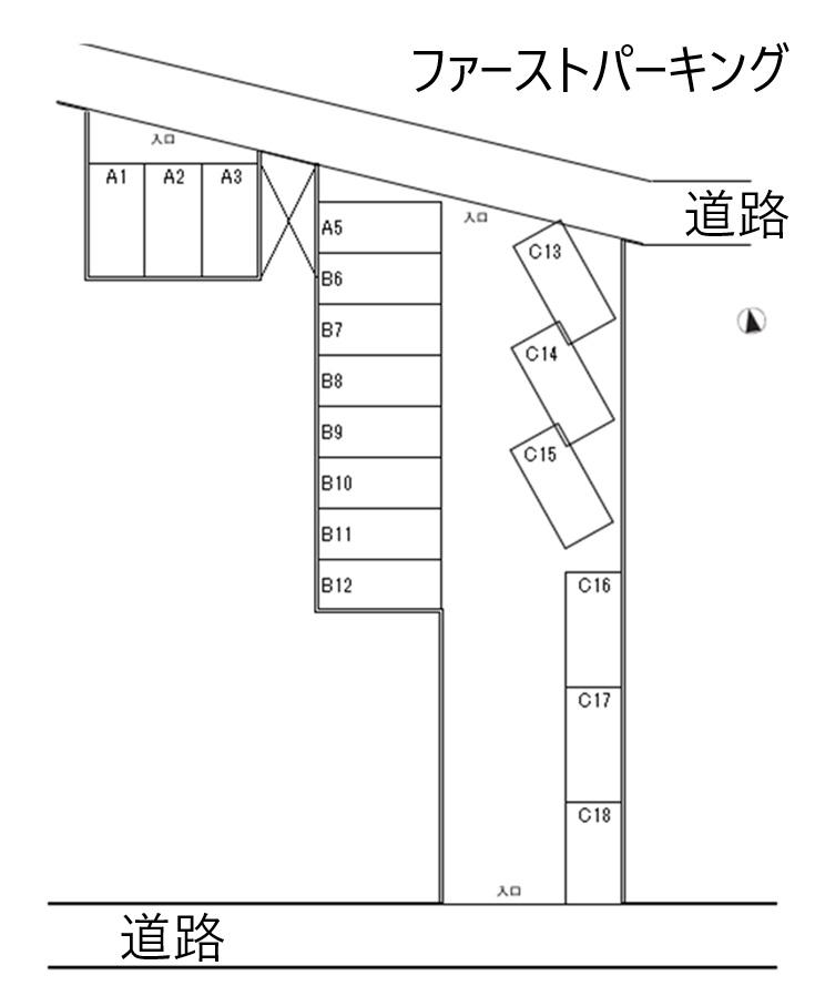 ファーストパーキングの駐車配置図