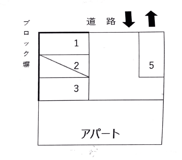 西村パーキングの駐車配置図