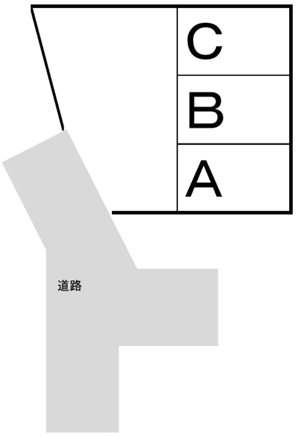 高岸モータープールの駐車配置図