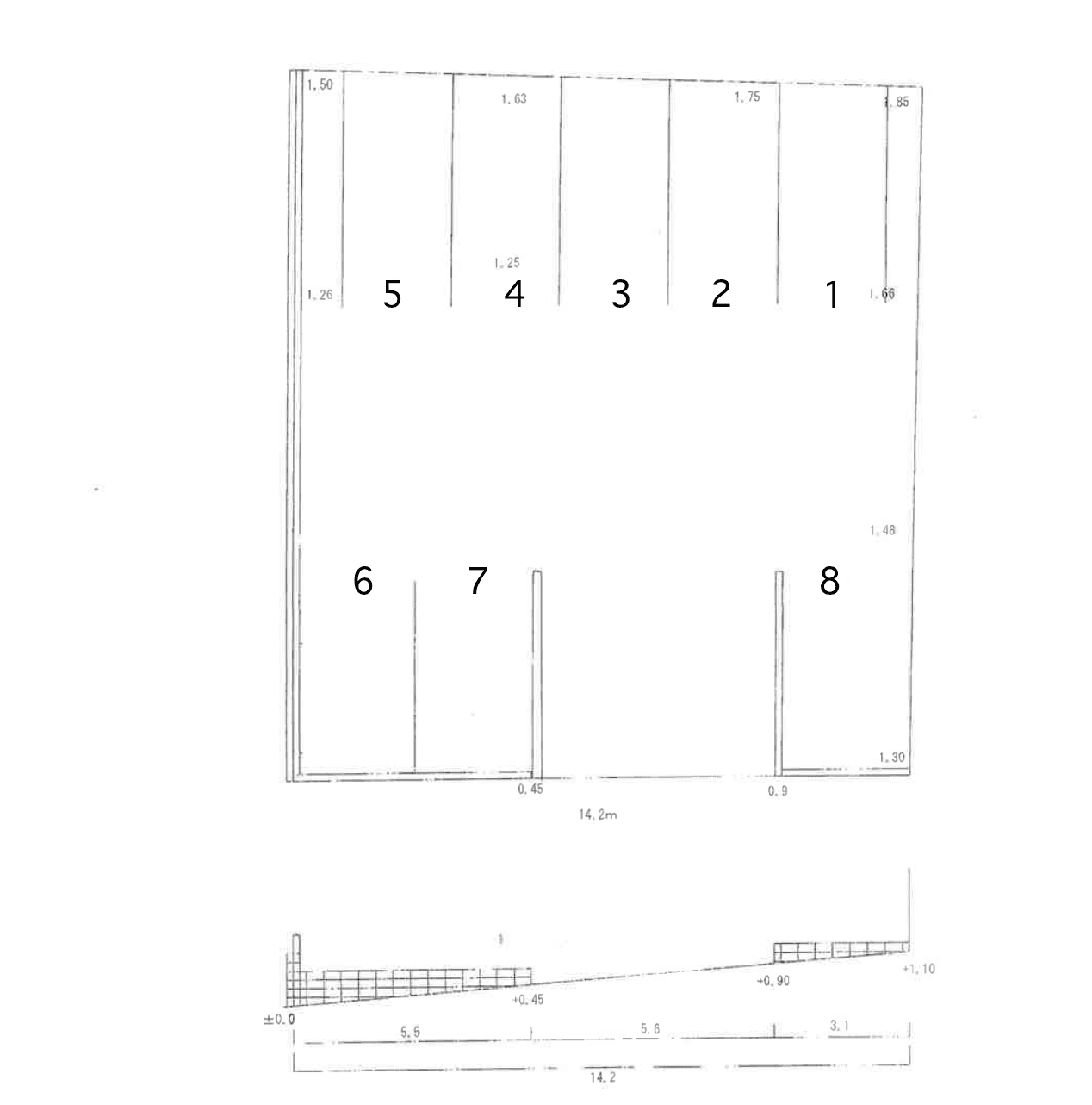 F.M.パーキングの駐車配置図