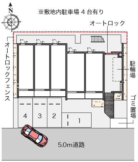 クレイノ太閤通(56374)の駐車配置図