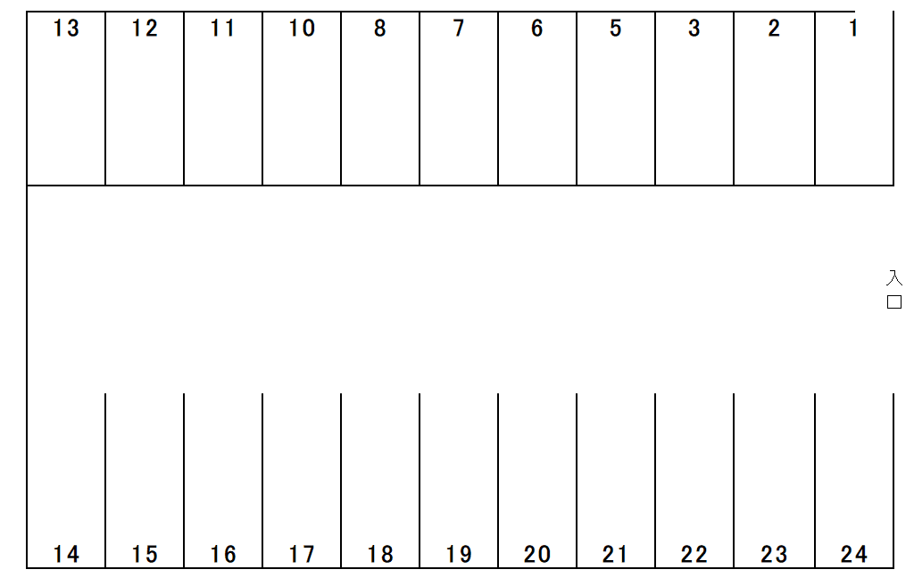 000037の駐車配置図