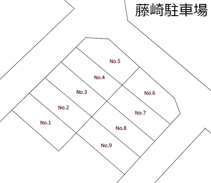 藤崎駐車場の駐車配置図