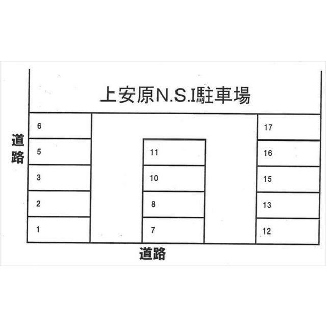 NSI駐車場の駐車配置図