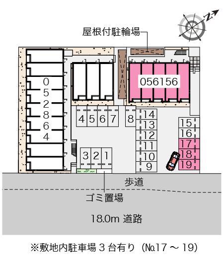 クレイノセルクルⅡ(56156)の駐車配置図