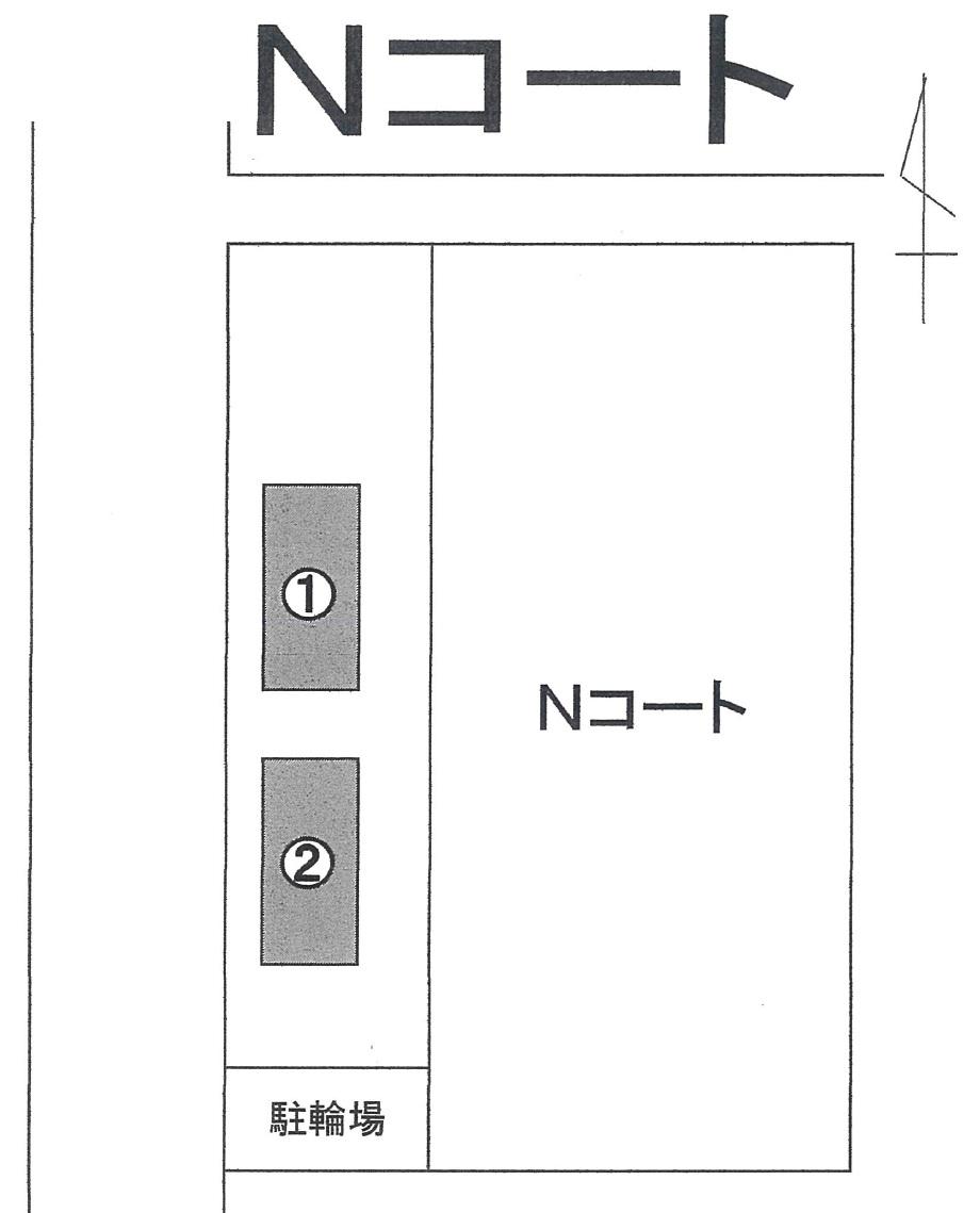 Nコートの駐車配置図