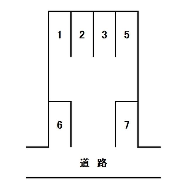 PD大岩四丁目久保田駐車場の駐車配置図