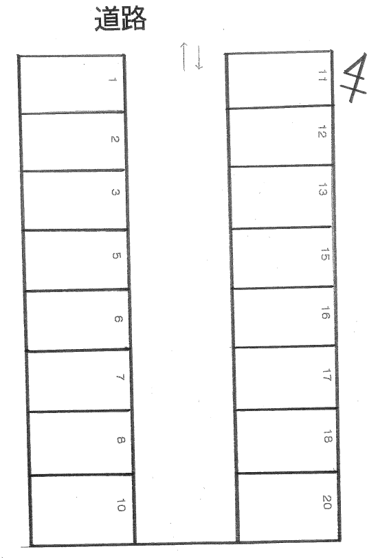 P303の駐車配置図