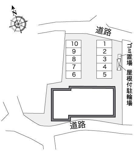 サン ヒル(38179)の駐車配置図