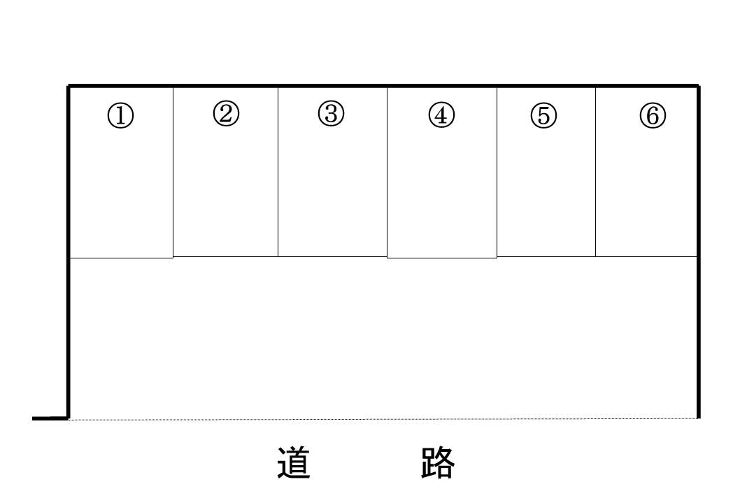 宮本駐車場の駐車配置図
