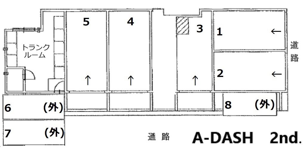 A-DASH 2nd.の駐車配置図