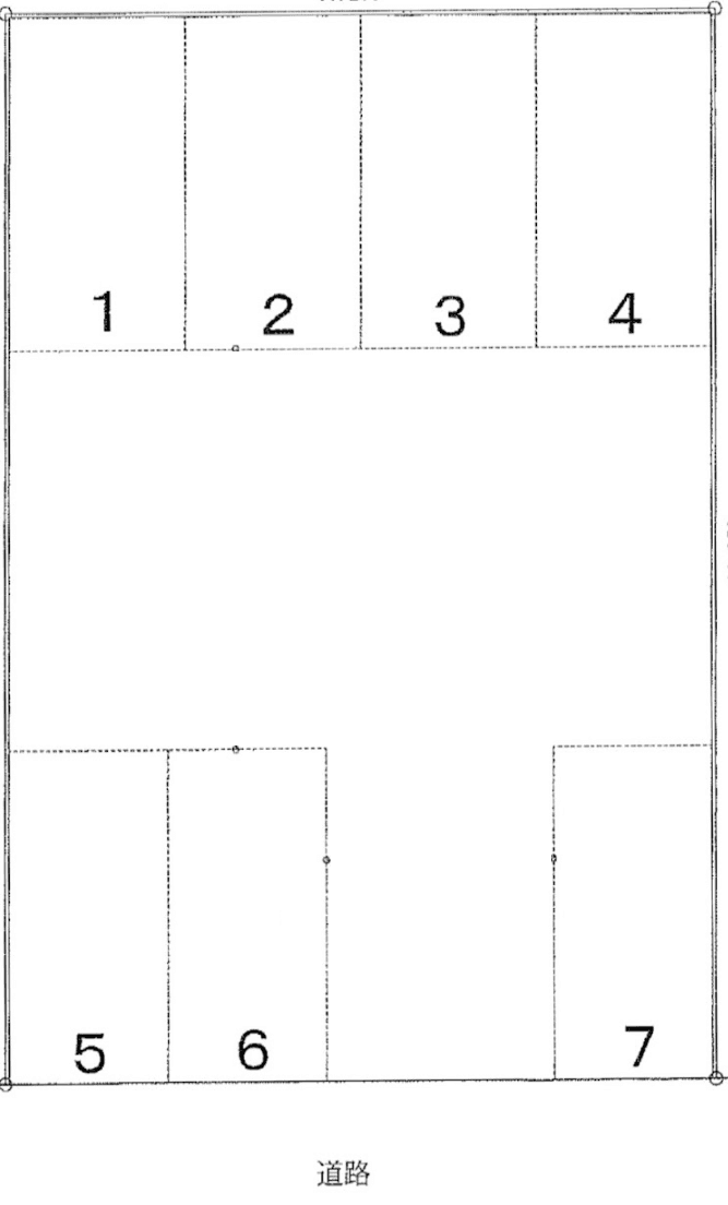 緑町2-21-9駐車場の駐車配置図