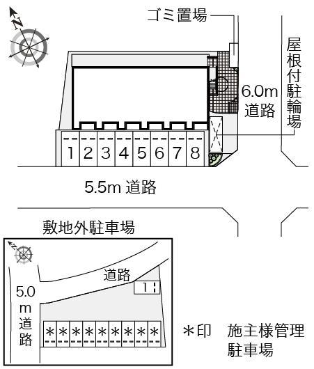 椎の木(54799)の駐車配置図
