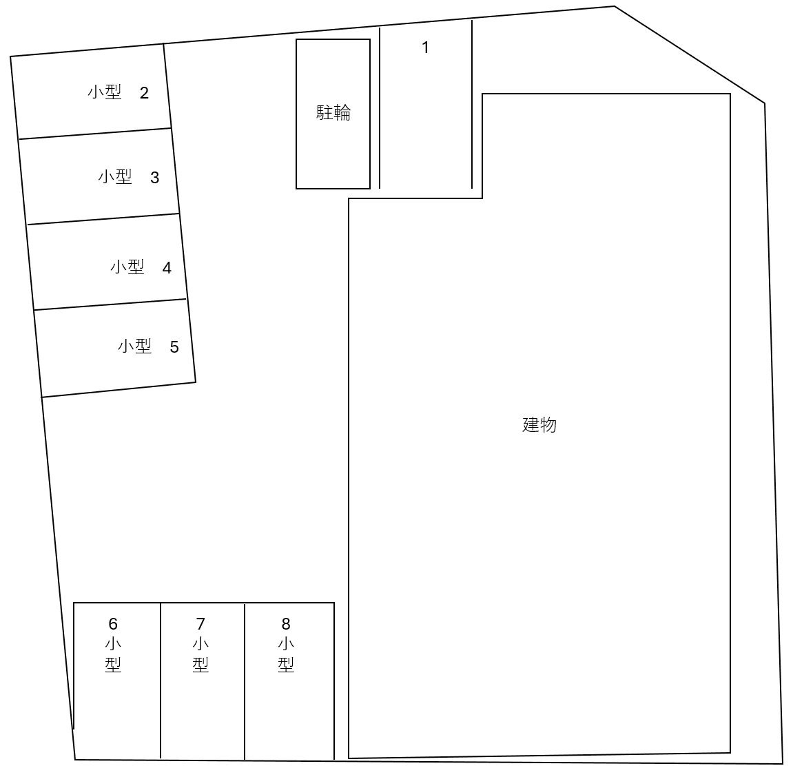 エターナル大津(入居者専用)の駐車配置図