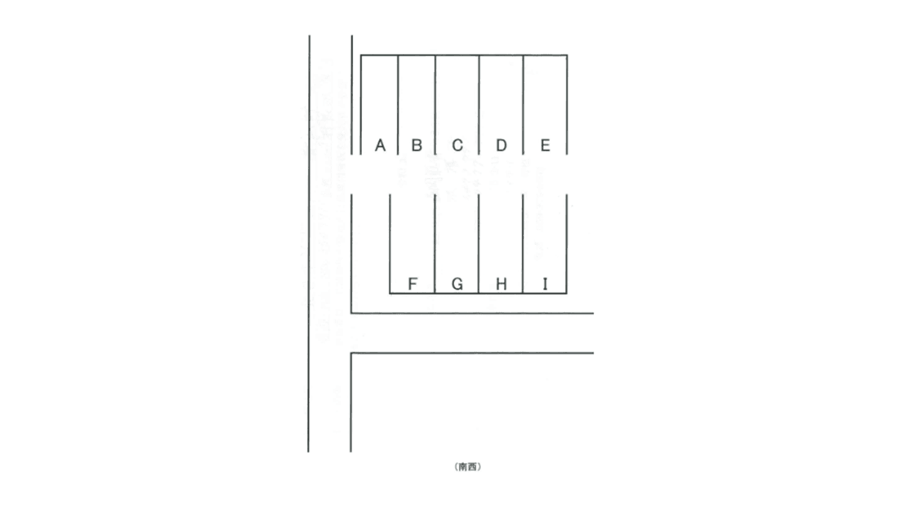 中旭が丘3丁目パーキングの駐車配置図