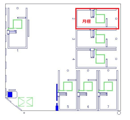 阪南町第9の駐車配置図