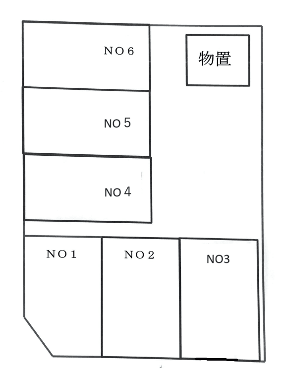 小平駐車場の駐車配置図