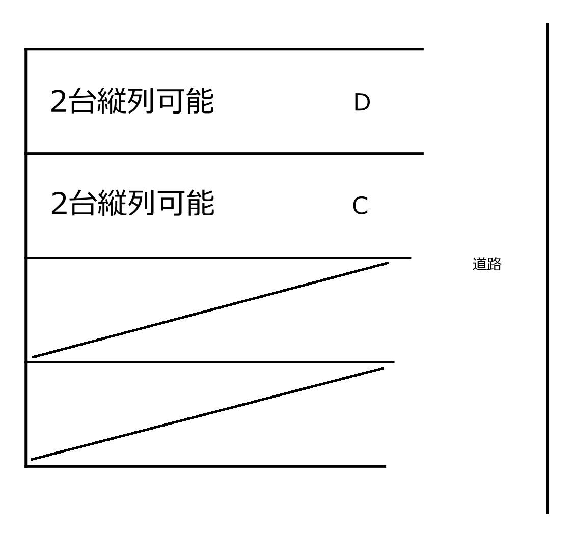 294石場町駐車場の駐車配置図