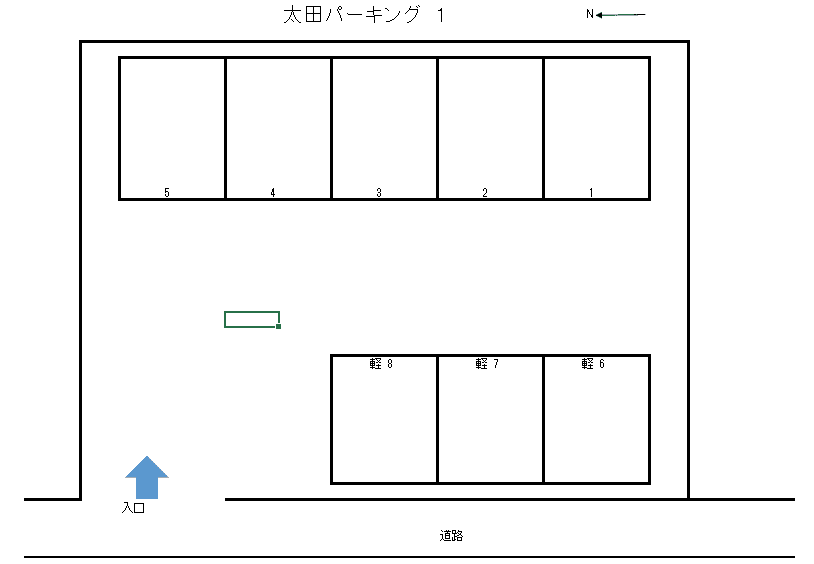 太田第一パーキングの駐車配置図