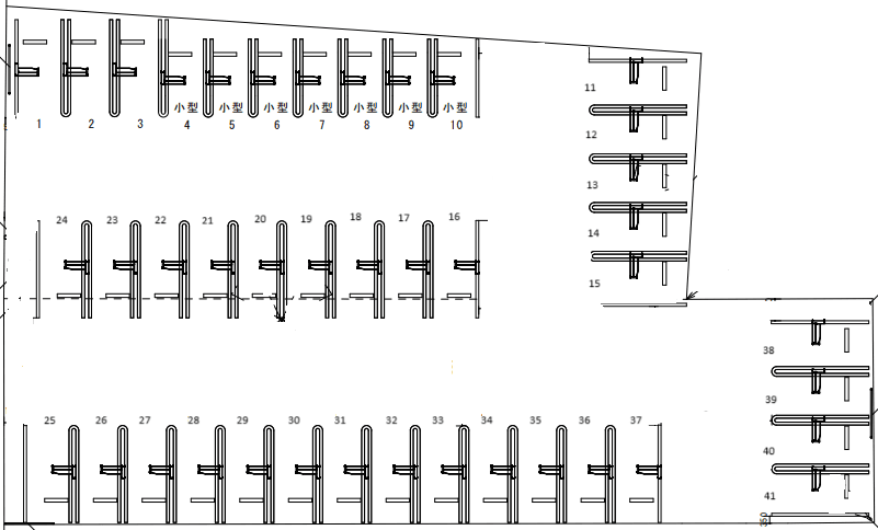 ザ・パーク問屋町の駐車配置図