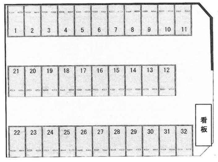 住吉町月極第一の駐車配置図