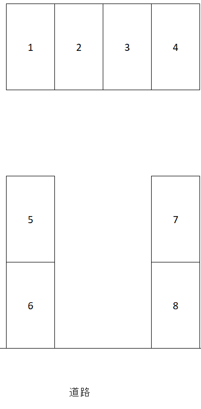 パーキング高江洲の駐車配置図