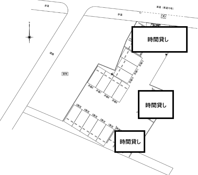 パーキング三光町の駐車配置図