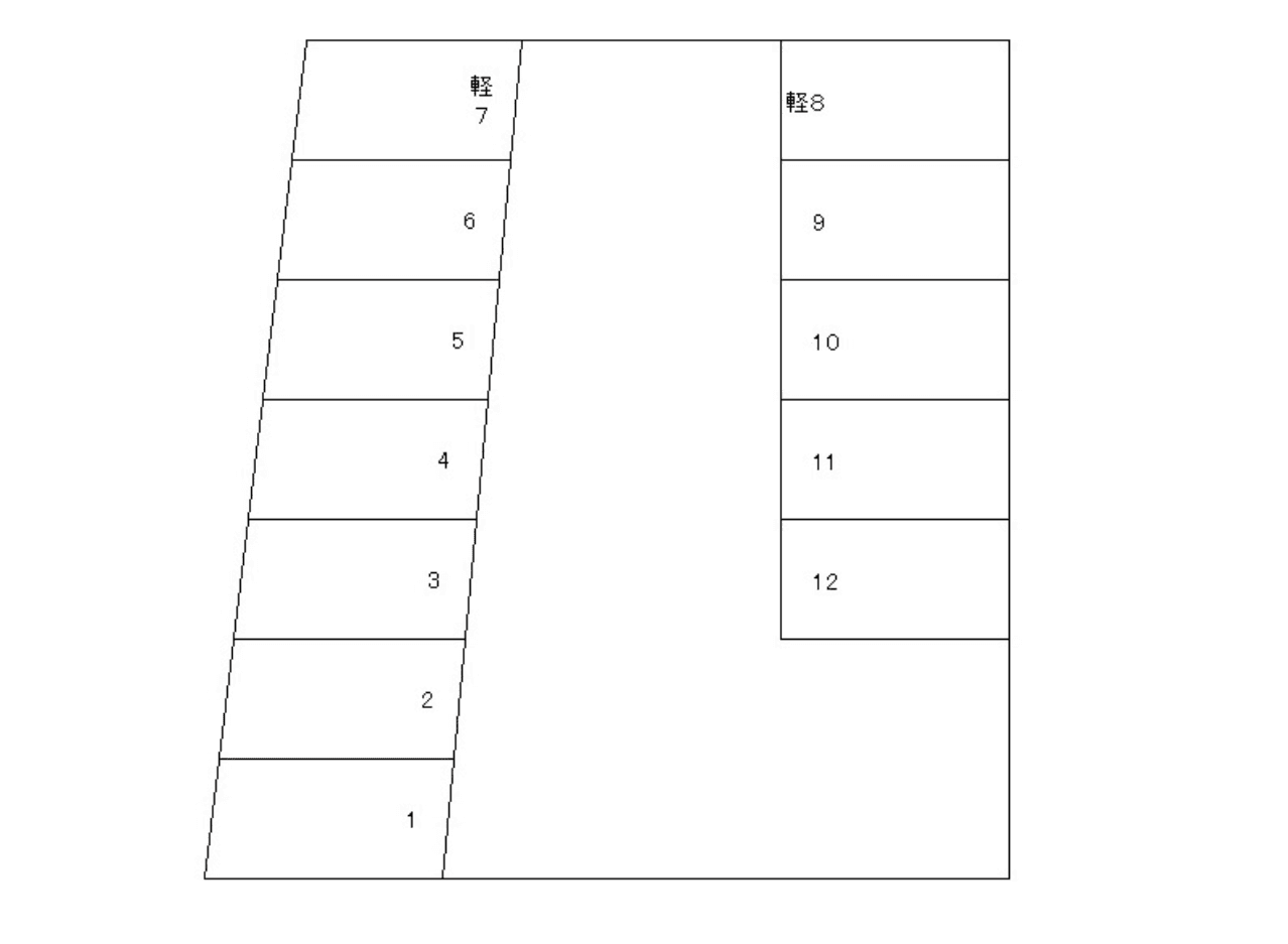 ローソン津田沼前原西三丁目店駐車場の駐車配置図