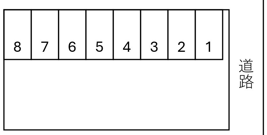 パークテラス坂戸第3の駐車配置図