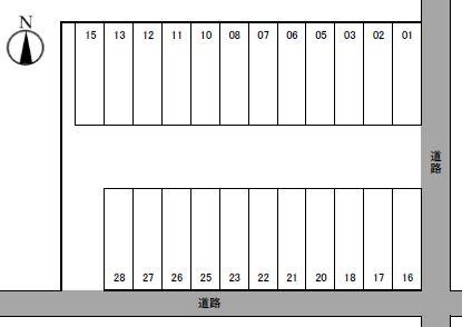 水野パークの駐車配置図