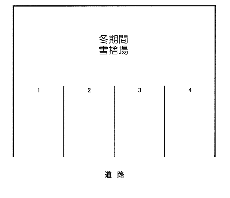 東札幌3条4丁目58-8駐車場の駐車配置図