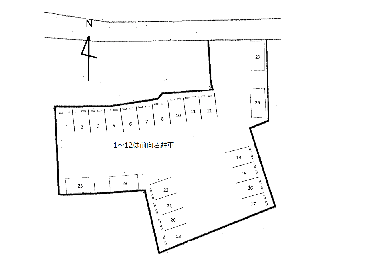 NO.133の駐車配置図