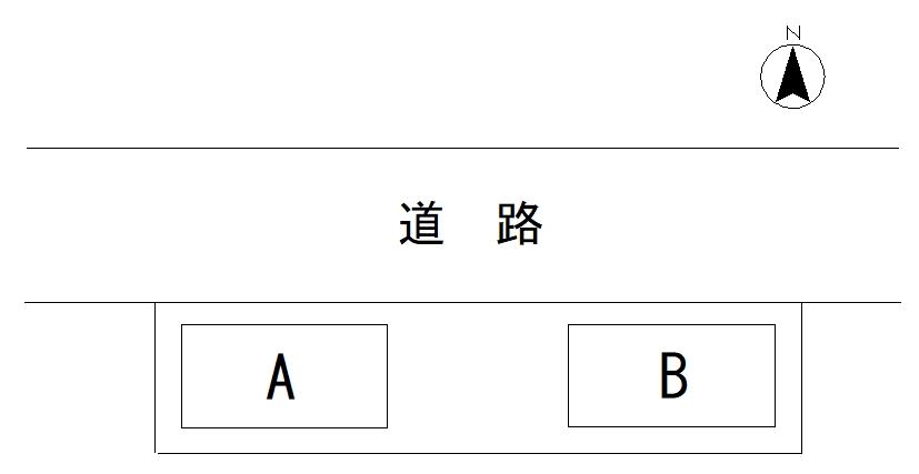月極駐車場河内H-1の駐車配置図