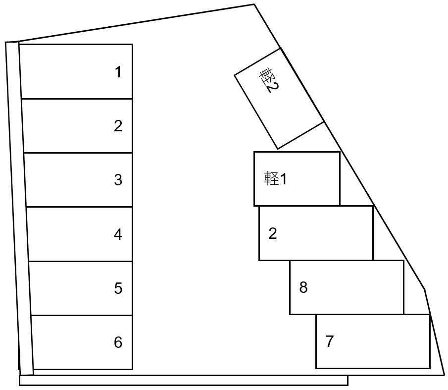 Mamekeijyuの駐車配置図