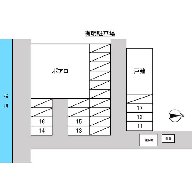 有明駐車場の駐車配置図