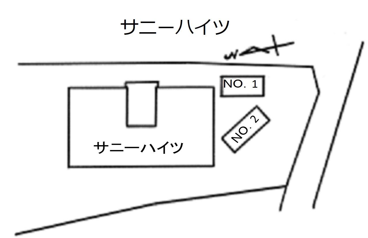 サニーハイツの駐車配置図