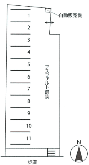 万博C21パーキングの駐車配置図