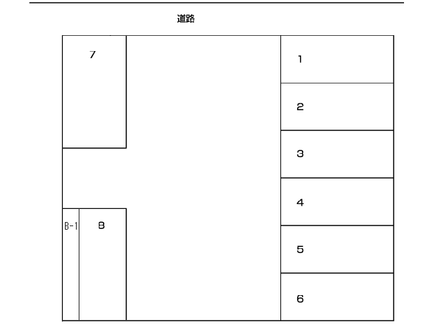 石川駐車場の駐車配置図