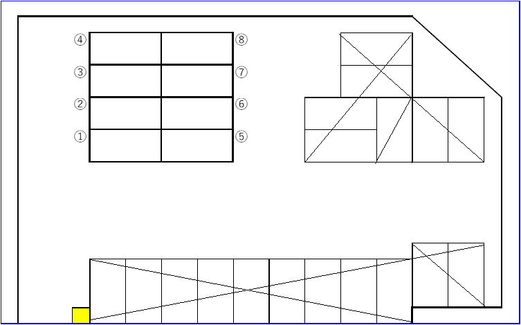 さいたま東門前第1の駐車配置図