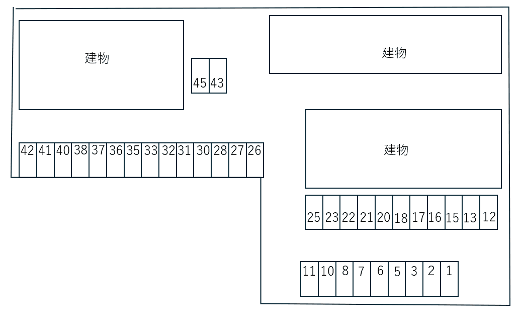フォレスタAの駐車配置図