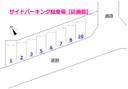 サイドパーキングの駐車場