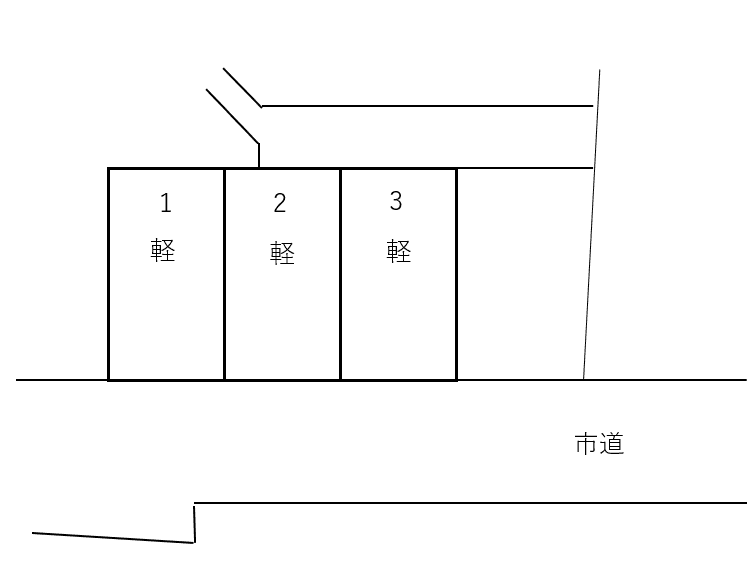 清水駐車場の駐車配置図