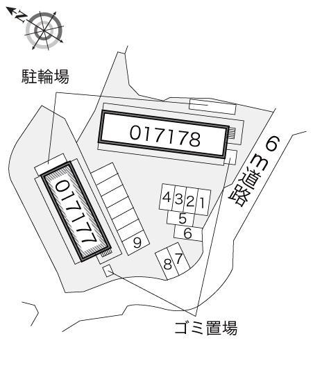 多田3(17177)の駐車配置図